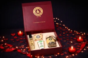 Magnetic Wood Box-Red