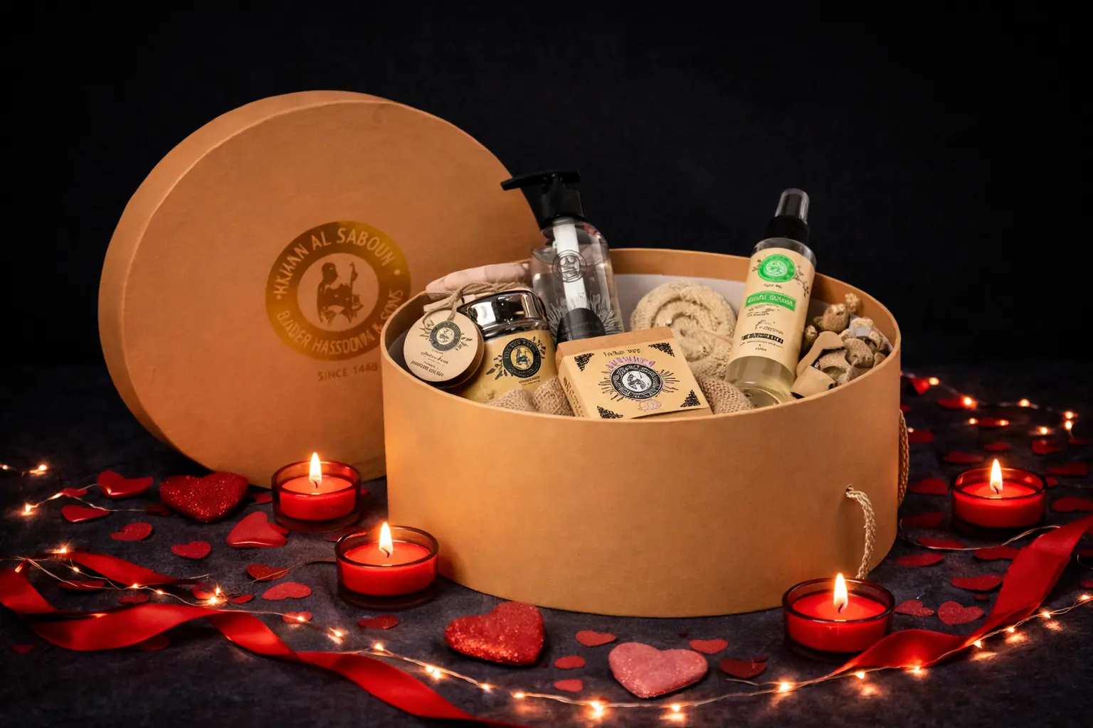 Large Round Box Beige