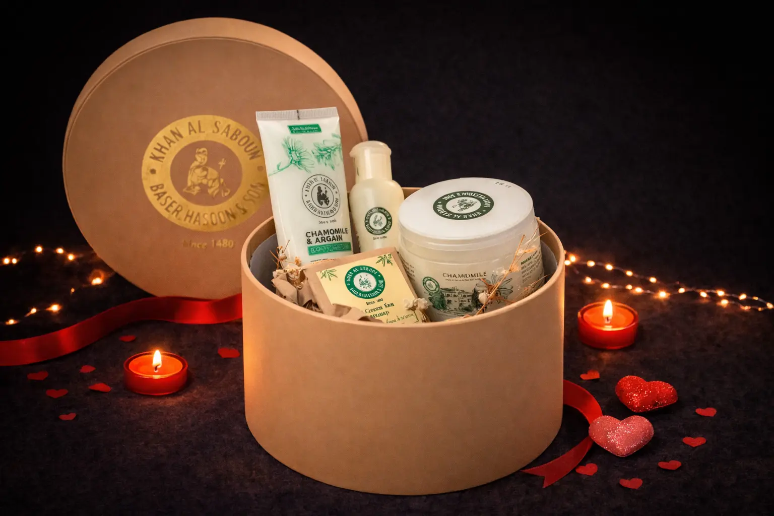 Small Round Box Beige