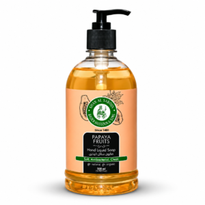 Khan Al Saboun Papaya Rose Liquid Soap 500 ml