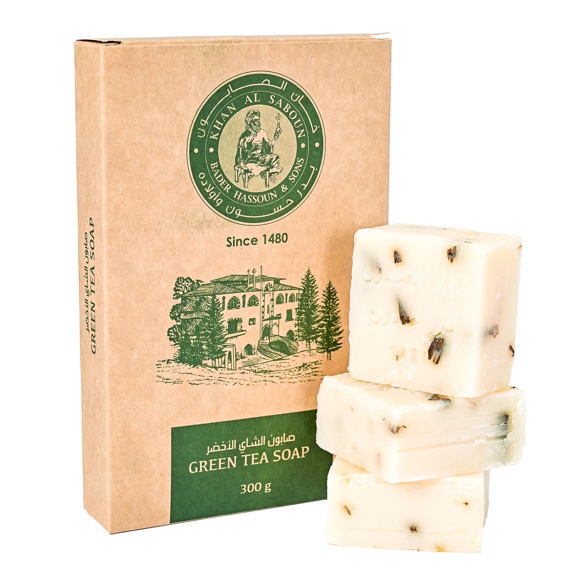 Khan Al Saboun Green Tea Soap 300 g