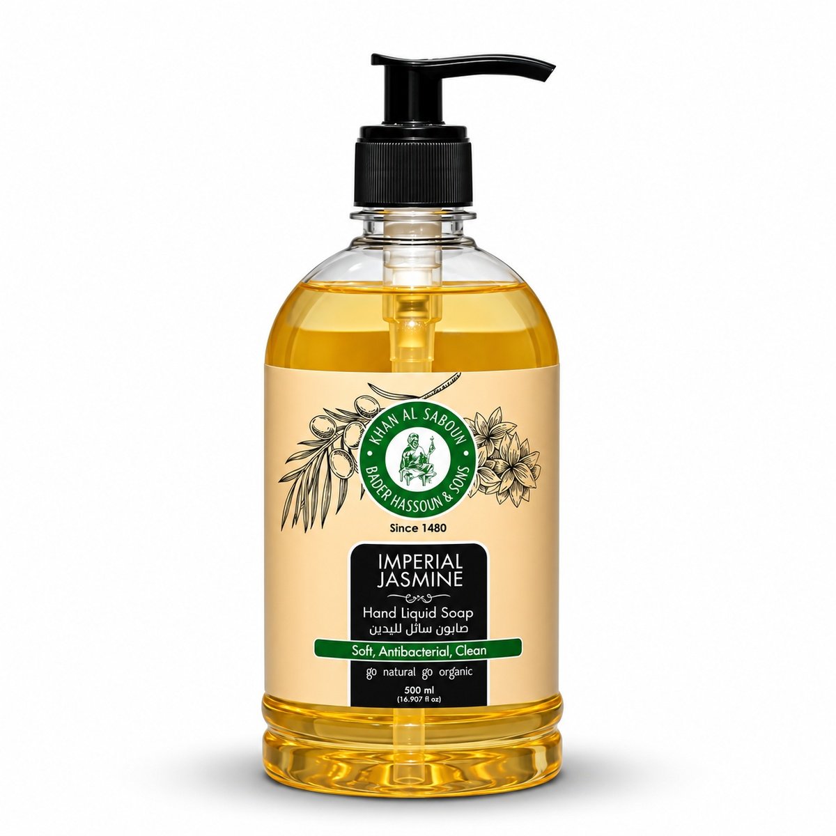 Khan Al Saboun Jasmine Rose Liquid Soap 500 ml