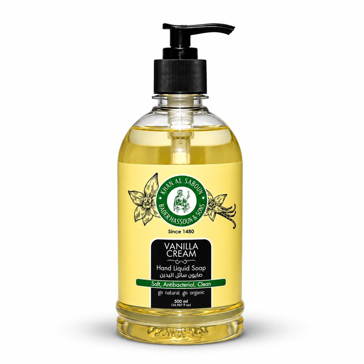 Khan Al Saboun Vanilla Liquid Soap 500 ml